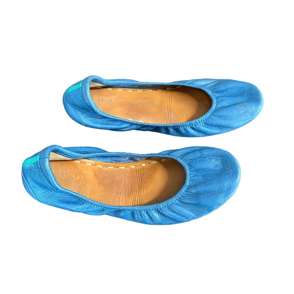 Tieks Shoes - TIEKS | Blue Leather Ballet Flats
